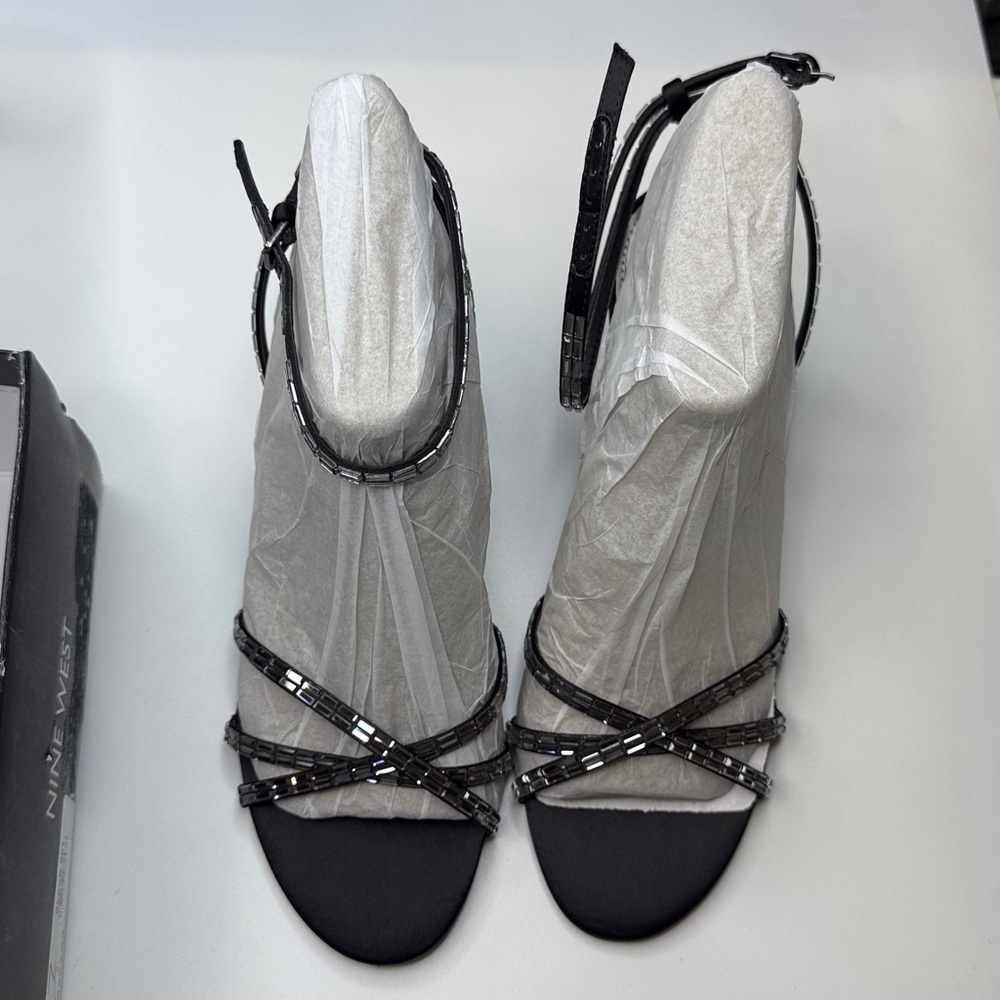 Nine West Women’s Amseta Strappy Embellished Stilettos- Size 9 - Picture 8 of 12